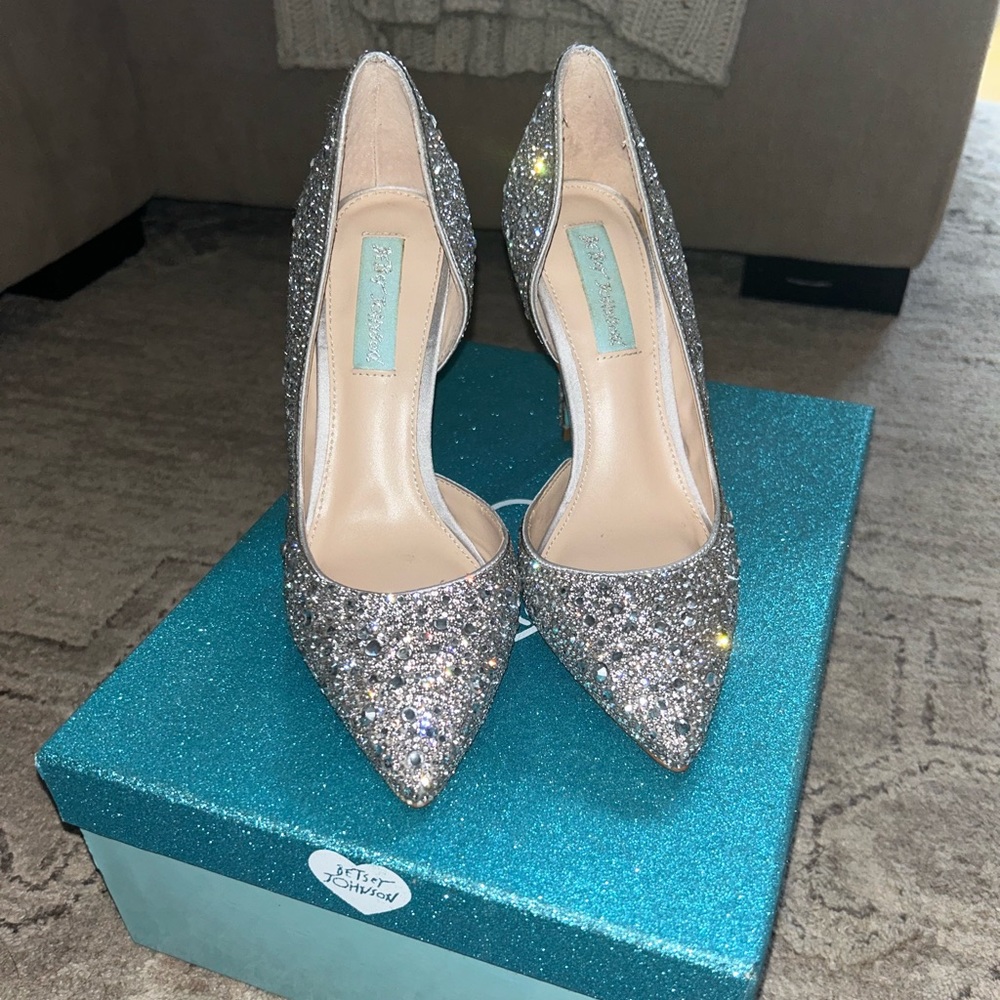 Blue by Betsy Johnson Sequin High Heels